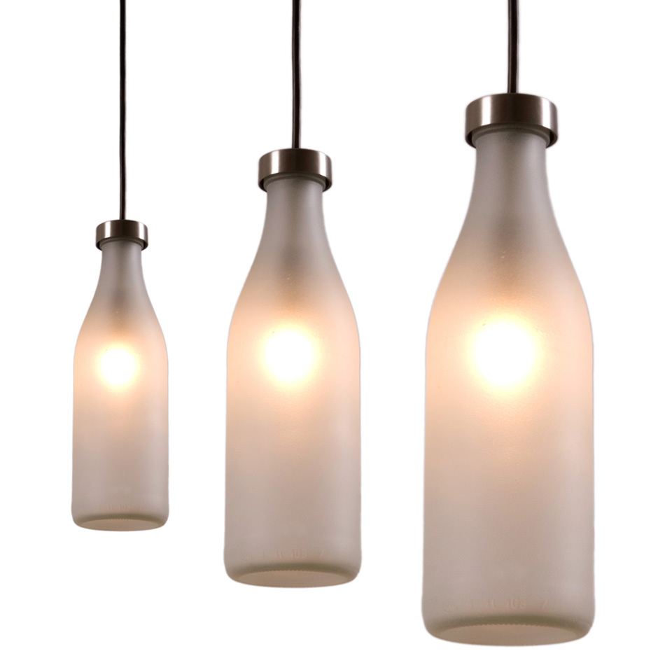 Milkbottle Lamp by Droog Design Lamps Milkbottle Lamp by Droog Design Lamps